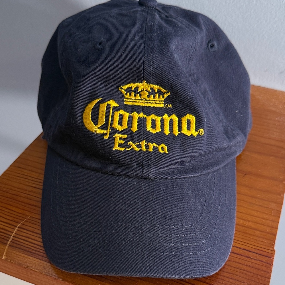 Corona Navy Cap with Yellow Embroidered Logo